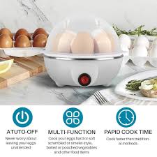 The Modern Habitat™Electric Egg Cooker 7 Eggs Steamer طباخة بيض كهربائية 7 بيضات بالبخار